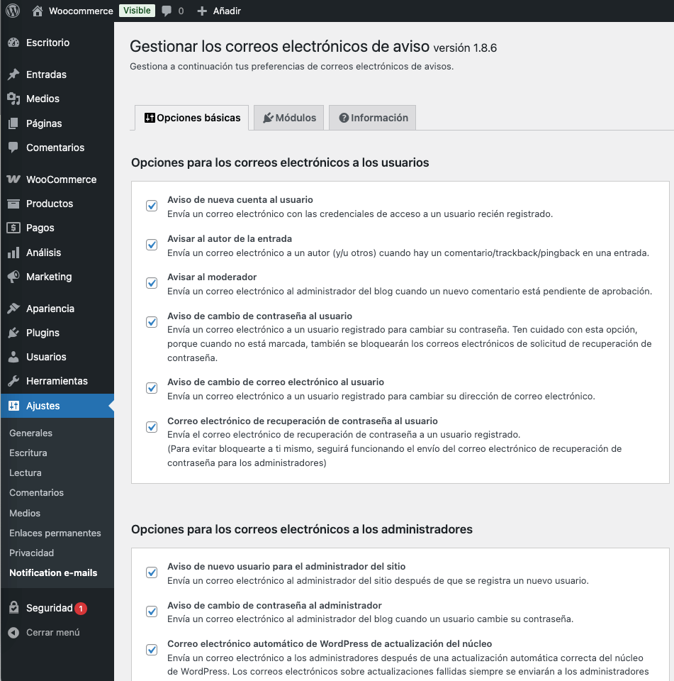 Desactivar los avisos de nuevos usuarios en WordPress